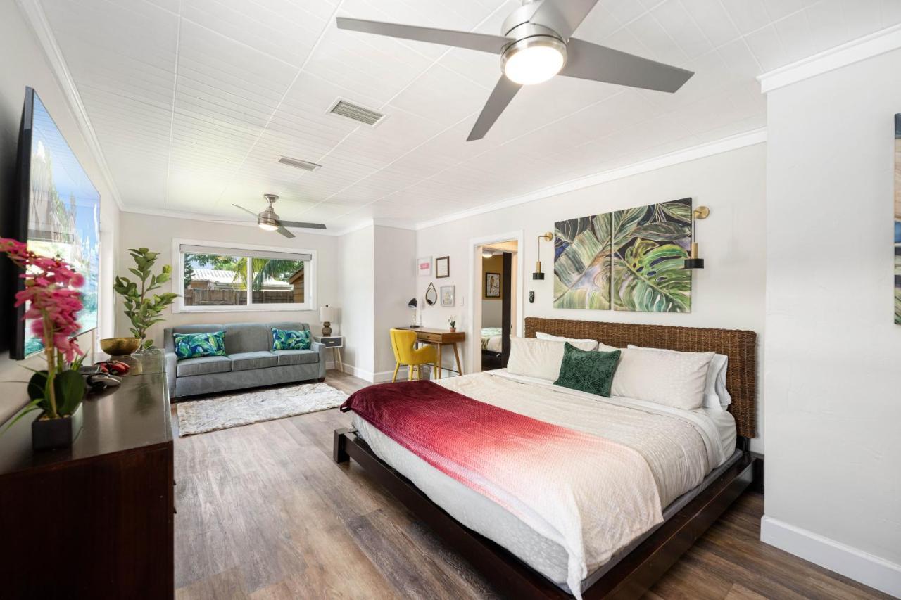 Palms Retreat! Giant Heated Pool-Hottub-Firepit-5Min2Beach-Pets-Ev Chgr 포트 로더데일 외부 사진